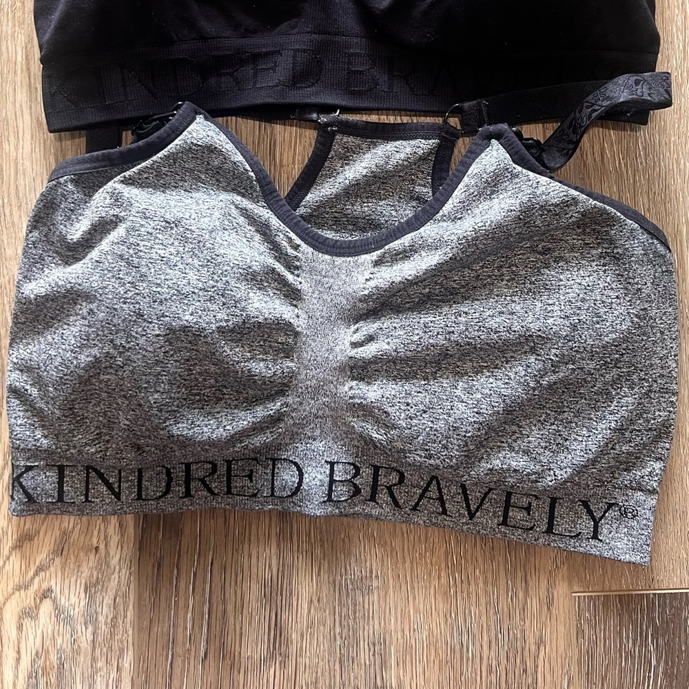 Kindred Bravely Gray Nursing Sports Bra - Large Busty